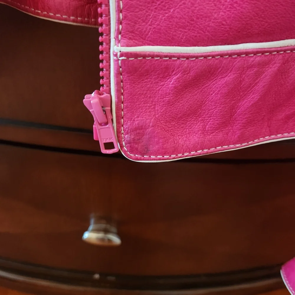 Danier Leather Hot Pink Jacket Size Small - Picture 4 of 4